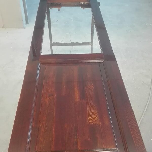 Glued solid-wood door with panel (stain/varnish)