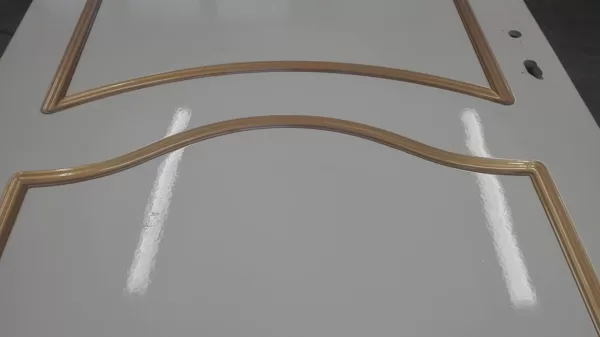 Painted MDF doors with MDF panels